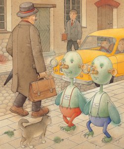 火星人、2005（紙にトイレ） 作： Kestutis Kasparavicius